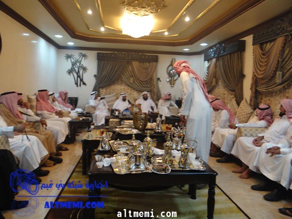 وجهاء القبائل بضيافة الشيخ بدر النقيثان بمحافظة المذنب